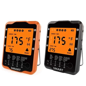 Meat Thermometer for Barbecue,Wireless with 4 Probes,for Smoked Kitchen 
Meat Thermometer for Barbecue,Wireless with 4 Probes,for Smoked Kitchen
