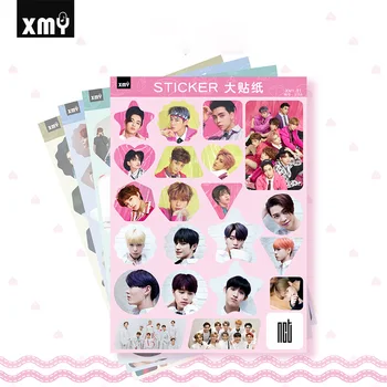4pcs/set KPOP Sticker NCT Seventeen REDVELVET BNK48 MONSTA-X Group Creative Photo sticker kpop supplies
4pcs/set KPOP Sticker NCT Seventeen REDVELVET BNK48 MONSTA-X Group Creative Photo sticker kpop supplies