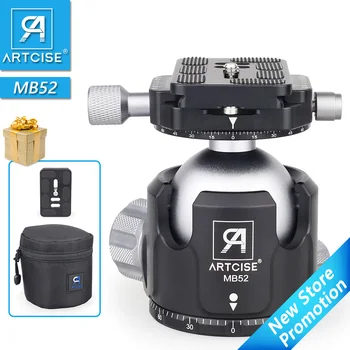 Low Profile Tripod Head Universal Panoramic Ball head for Camera CNC Metal 52mm Ballhead Mount with extra Quick Release Plate
Low Profile Tripod Head Universal Panoramic Ball head for Camera CNC Metal 52mm Ballhead Mount with extra Quick Release Plate