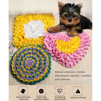 Dog Sniffing Mat Pet Slow Feeding Pad Dog Puzzle Toy Interactive Game Training Foraging Blanket Snack Feeding Mat Pets Supplies
Dog Sniffing Mat Pet Slow Feeding Pad Dog Puzzle Toy Interactive Game Training Foraging Blanket Snack Feeding Mat Pets Supplies