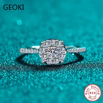 Geoki Passed Diamond Test 0.2 CT Moissanite Party Cocktail Ring 925 Sterling Silver Diamond Wedding Rings Teen Girls Jewelry
Geoki Passed Diamond Test 0.2 CT Moissanite Party Cocktail Ring 925 Sterling Silver Diamond Wedding Rings Teen Girls Jewelry