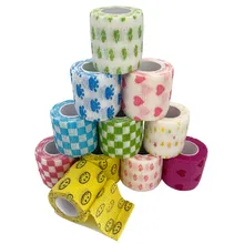 1 pcs 4.8m Printed Medical Self Adhesive Elastic Bandage Colorful Sports Wrap Tape for Finger Joint Knee First Aid Kit Pet Tape
1 pcs 4.8m Printed Medical Self Adhesive Elastic Bandage Colorful Sports Wrap Tape for Finger Joint Knee First Aid Kit Pet Tape