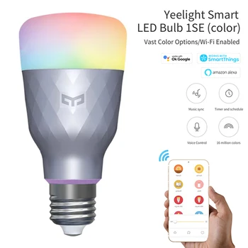 Yeelight 1SE Smart LED Bulb E27 6W RGBW Colorful wifi Remote Control Smart Light For Google Assistant Alexa Mijia APP home
Yeelight 1SE Smart LED Bulb E27 6W RGBW Colorful wifi Remote Control Smart Light For Google Assistant Alexa Mijia APP home