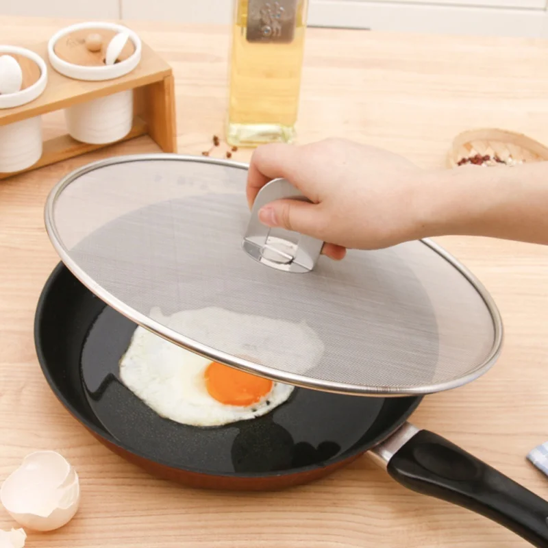 Stainless Steel 25cm 29cm 33cm Splatter Screen Net Pot Lid Silver Oil Frying Pan Lid Cooking Tools Kitchen Accessories
Stainless Steel 25cm 29cm 33cm Splatter Screen Net Pot Lid Silver Oil Frying Pan Lid Cooking Tools Kitchen Accessories
