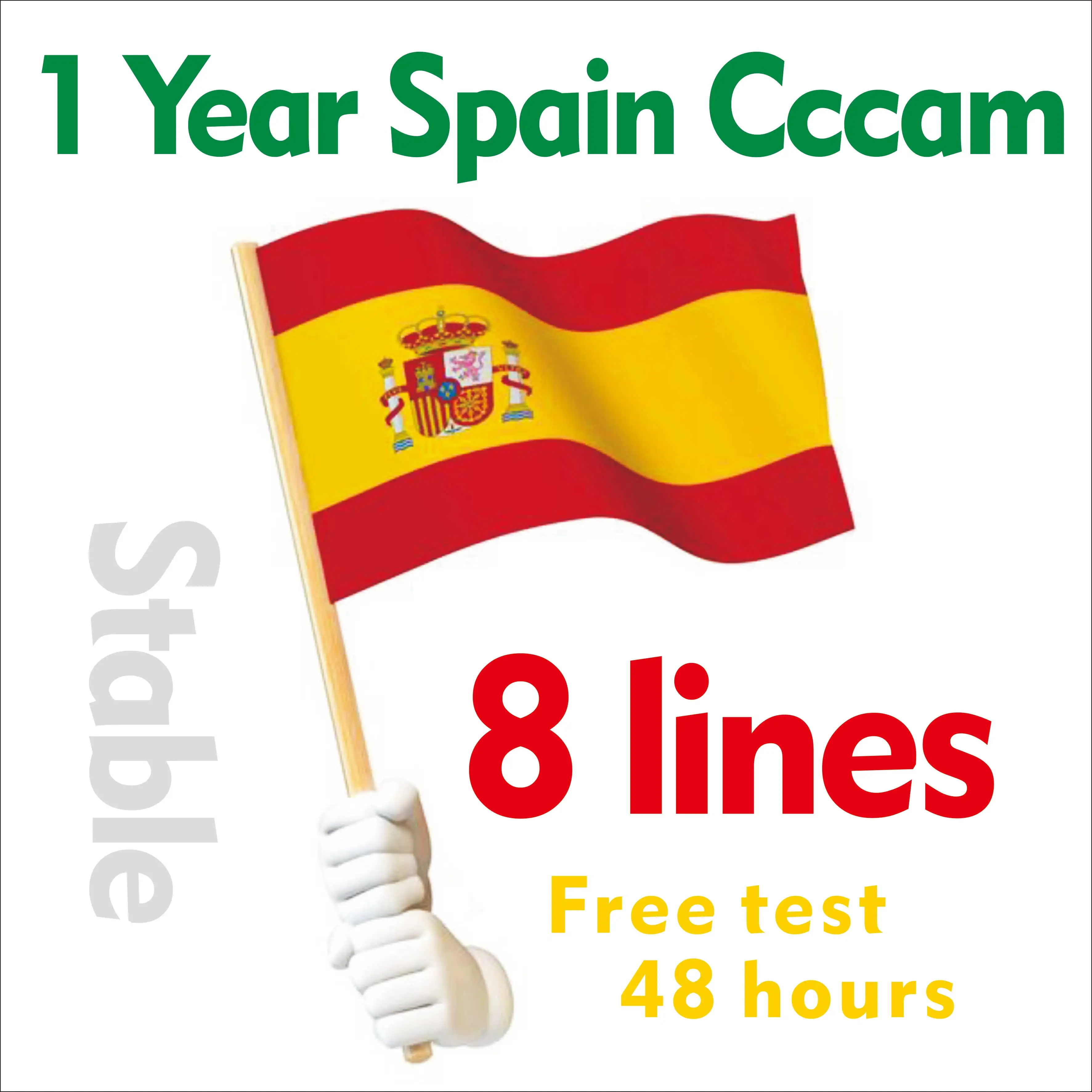 1 Years Spain Cccam European Spain HD Server for Spain Satellite Receiver HD Cccam Europe
1 Years Spain Cccam European Spain HD Server for Spain Satellite Receiver HD Cccam Europe