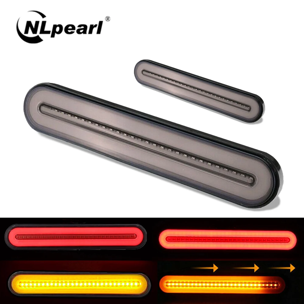 Nlpearl 1 Pair 12V 24V Waterproof LED Trailer Truck Tail Light Sequential LED Turn Signal Lamp Rear Brake Stop Warning Lights
Nlpearl 1 Pair 12V 24V Waterproof LED Trailer Truck Tail Light Sequential LED Turn Signal Lamp Rear Brake Stop Warning Lights