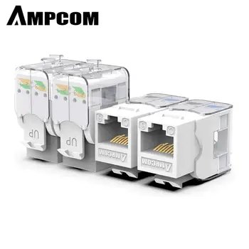 AMPCOM 10-Pack Keystone Jack, CAT6 Tool-Less RJ45 UTP Keystone Jack, No Punch-Down Tool Required Module Coupler - White
AMPCOM 10-Pack Keystone Jack, CAT6 Tool-Less RJ45 UTP Keystone Jack, No Punch-Down Tool Required Module Coupler - White