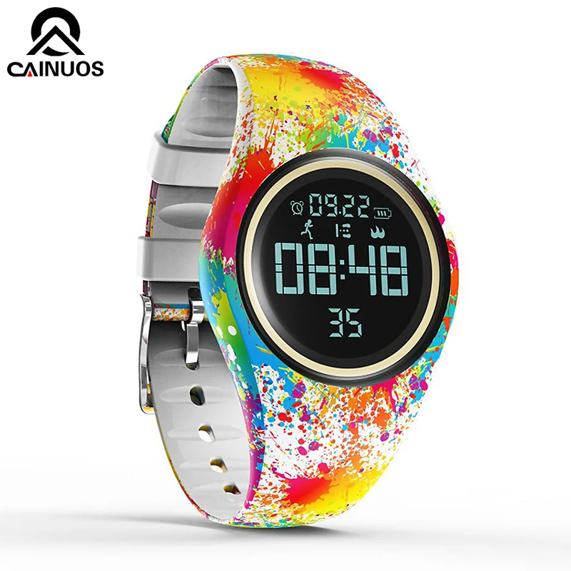CAINUOS Colorful Smart Watch Motion Detection Digital Smart Sports Fitness Women Fashion Waterproof Pedometer Creative Watches
CAINUOS Colorful Smart Watch Motion Detection Digital Smart Sports Fitness Women Fashion Waterproof Pedometer Creative Watches