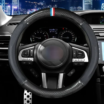 MIDOON Carbon Fiber Leather Car Steering Wheel Cover For Subaru Forester Impreza Outback Legacy XV WRX STI BRZ Impreza Ascent
MIDOON Carbon Fiber Leather Car Steering Wheel Cover For Subaru Forester Impreza Outback Legacy XV WRX STI BRZ Impreza Ascent