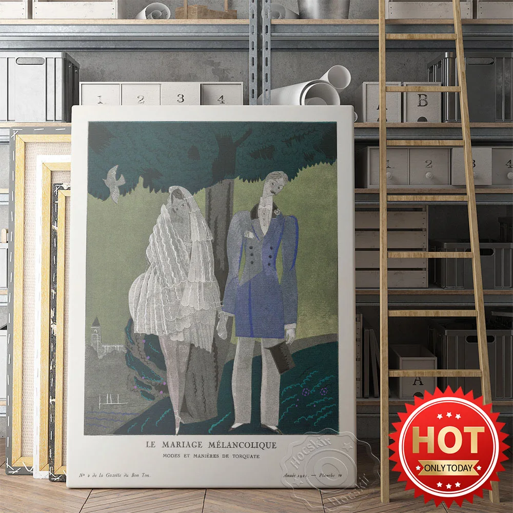 Charles Martin Art Prints, The Melancholy Marriage Modes Et Manieres De Torquate Wall Painting, Vintage Fashion Figure Poster
Charles Martin Art Prints, The Melancholy Marriage Modes Et Manieres De Torquate Wall Painting, Vintage Fashion Figure Poster