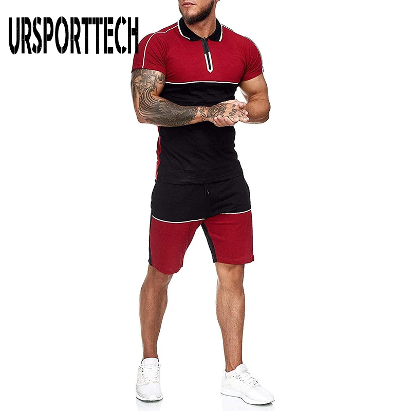 Hot Mens Short Sets Summer Casual Clothing 2 Piece Set Colorblock Track Suits 2020 Male T Shirt Shorts Cotton Men Tracksuits
Hot Mens Short Sets Summer Casual Clothing 2 Piece Set Colorblock Track Suits 2020 Male T Shirt Shorts Cotton Men Tracksuits