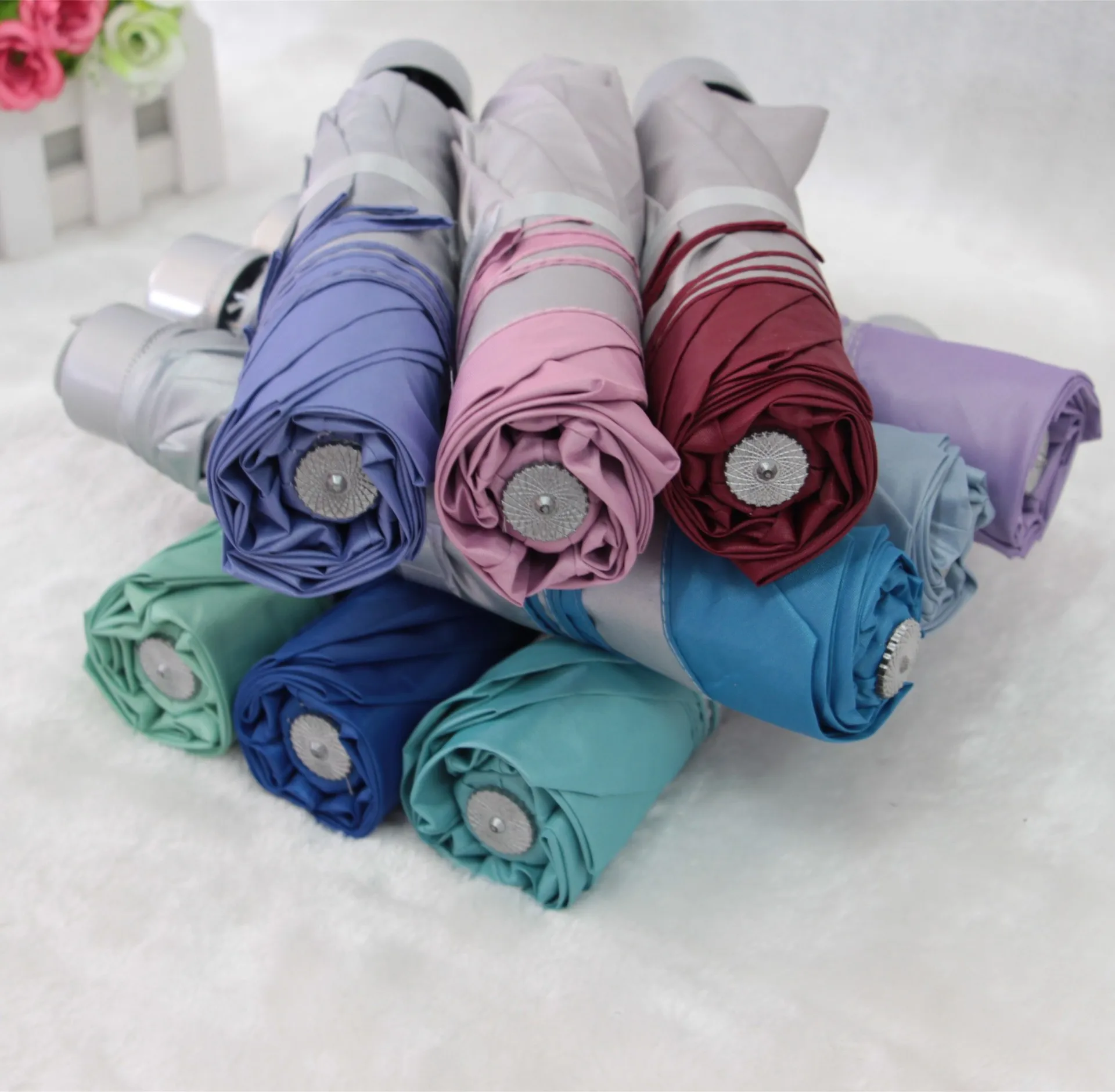7 PCs Small Collapsable Pole Silver Colloid nan hong Umbrella Customizable Advertisement UV-Protection Umbrella Three-fold Umbre
7 PCs Small Collapsable Pole Silver Colloid nan hong Umbrella Customizable Advertisement UV-Protection Umbrella Three-fold Umbre