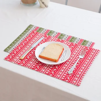 Cotton Fabric Table Napkins Christmas Style Breakfast Placemats Reusable Napkins Cloth Soft Individual Placemats Size 30*45cm
Cotton Fabric Table Napkins Christmas Style Breakfast Placemats Reusable Napkins Cloth Soft Individual Placemats Size 30*45cm