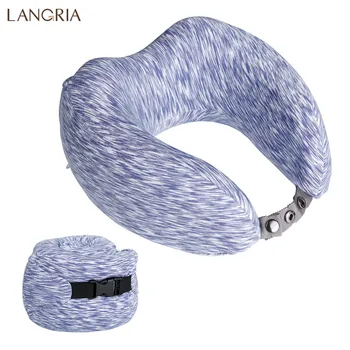 New LANGRIA U Shaped Travel Pillow Memory Foam Neck Pillow Car Air Flight Inflatable Pillows Neck Support Headrest Cushion Soft
New LANGRIA U Shaped Travel Pillow Memory Foam Neck Pillow Car Air Flight Inflatable Pillows Neck Support Headrest Cushion Soft