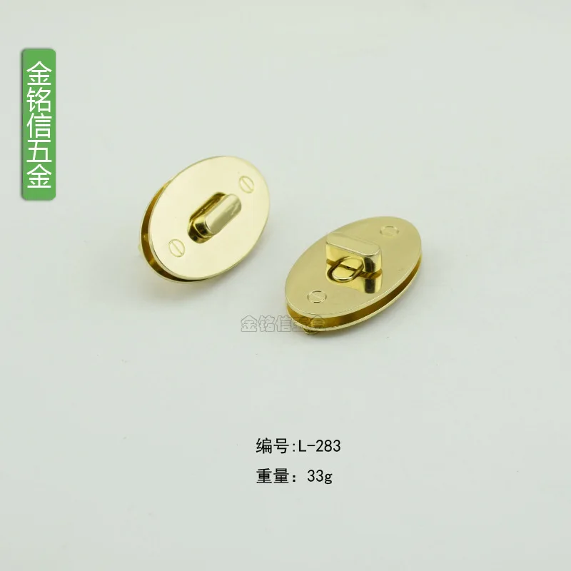 Leather Handbag Leather Goods Ellipse Twist Lock Zinc Alloy Die Casting Luggage Lock Hanging Electric Gold Environmentally Frien
Leather Handbag Leather Goods Ellipse Twist Lock Zinc Alloy Die Casting Luggage Lock Hanging Electric Gold Environmentally Frien