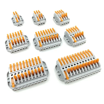 Mini quick electrician bidirectional wire connector plug terminal 1 drag 1 new screw fixing base connector 2-12 cable connectors
Mini quick electrician bidirectional wire connector plug terminal 1 drag 1 new screw fixing base connector 2-12 cable connectors