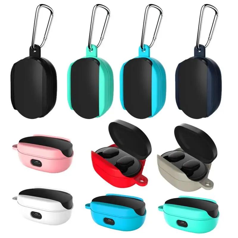 Flexible Silicone Cover Case For Xiaomi Redmi Airdots Bluetooth Earphone Protector Case For Redmi Airdots Shell With Carabiner
Flexible Silicone Cover Case For Xiaomi Redmi Airdots Bluetooth Earphone Protector Case For Redmi Airdots Shell With Carabiner