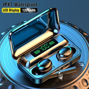 TWS F9 Wireless Earphone Bluetooth 5.0 Mini Smart Touch Sports Earbuds LED Display With 1200mAh For iphone and android
TWS F9 Wireless Earphone Bluetooth 5.0 Mini Smart Touch Sports Earbuds LED Display With 1200mAh For iphone and android