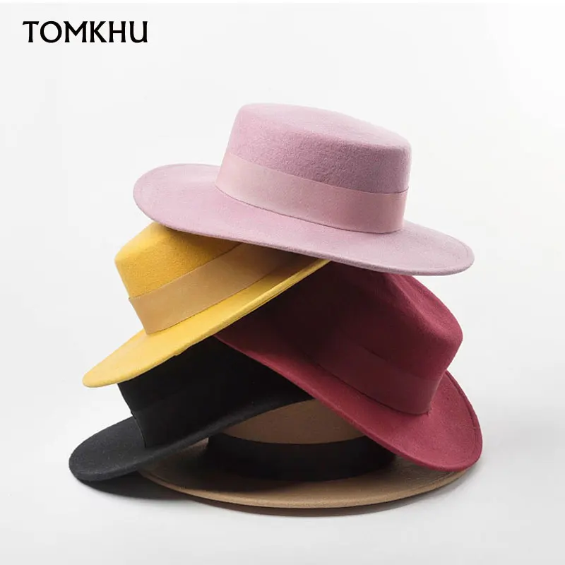 Millinery Hat Bone Fall Winter Chapeu Fedora Hats For Women Men Fashion Wide Brim 100% Wool Hat Flat Top Cape Gorro Fitted Hat
Millinery Hat Bone Fall Winter Chapeu Fedora Hats For Women Men Fashion Wide Brim 100% Wool Hat Flat Top Cape Gorro Fitted Hat