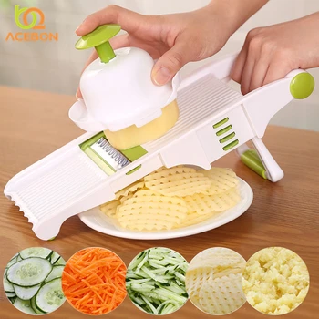 ACEBON Mandoline Slicer Manual Vegetable Cutter with 5 Blade Potato Carrot Grater for Vegetable Onion Slicer Kitchen Accessories
ACEBON Mandoline Slicer Manual Vegetable Cutter with 5 Blade Potato Carrot Grater for Vegetable Onion Slicer Kitchen Accessories