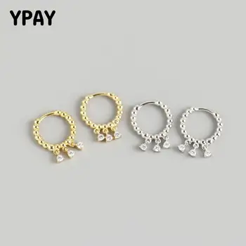 YPAY 100% Genuine 925 Sterling Silver Small Beads Circle with Zircons Pendant Hoop Earrings for Women INS Fine Jewelry YME763
YPAY 100% Genuine 925 Sterling Silver Small Beads Circle with Zircons Pendant Hoop Earrings for Women INS Fine Jewelry YME763