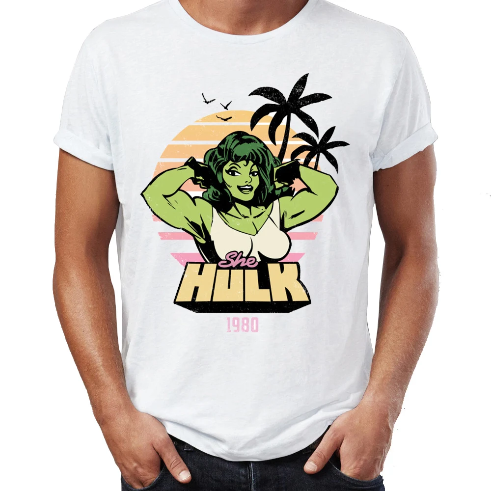 Hip Hop Men T-shirts She Hulk 80s Poster Style Artsy Awesome Artwork Printed Street Guys Tops & Tees Swag 100% Cotton Camiseta 
Hip Hop Men T-shirts She Hulk 80s Poster Style Artsy Awesome Artwork Printed Street Guys Tops & Tees Swag 100% Cotton Camiseta
