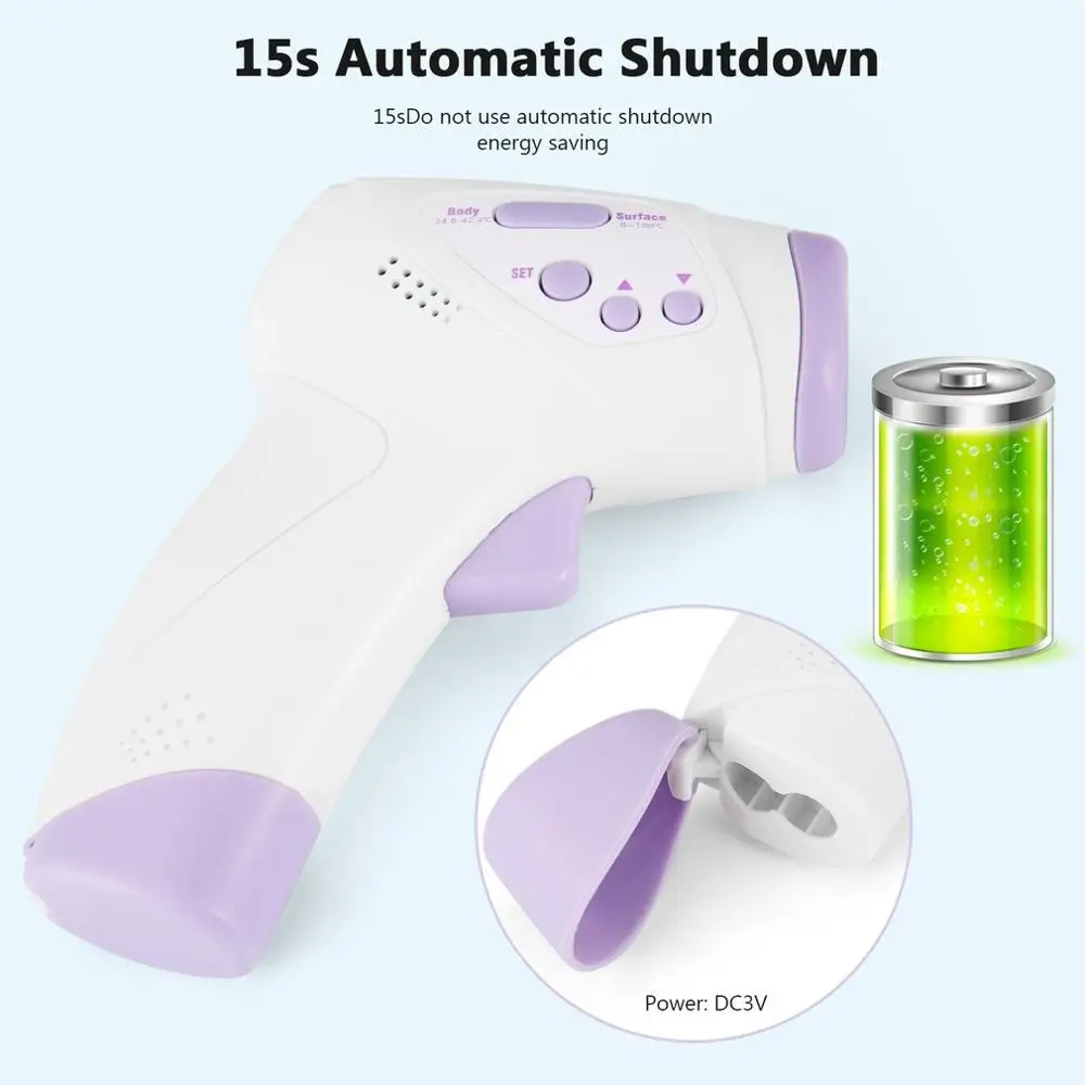 Non-Contact Infrared Human Body Thermometer Home Hand-Held Digital Thermometer Temperature Measurement Meter
Non-Contact Infrared Human Body Thermometer Home Hand-Held Digital Thermometer Temperature Measurement Meter