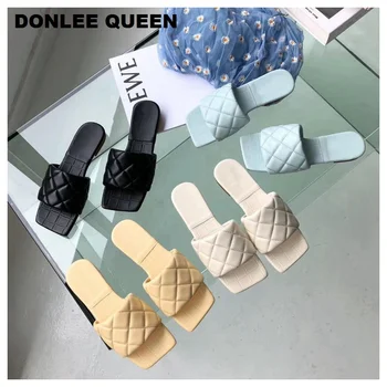 2020 New Brand Slippers Women Square Toe Flat Slides Fashion Embroider Sandals Casual Beach Flip Flops Massage Outsole Slippers 
2020 New Brand Slippers Women Square Toe Flat Slides Fashion Embroider Sandals Casual Beach Flip Flops Massage Outsole Slippers