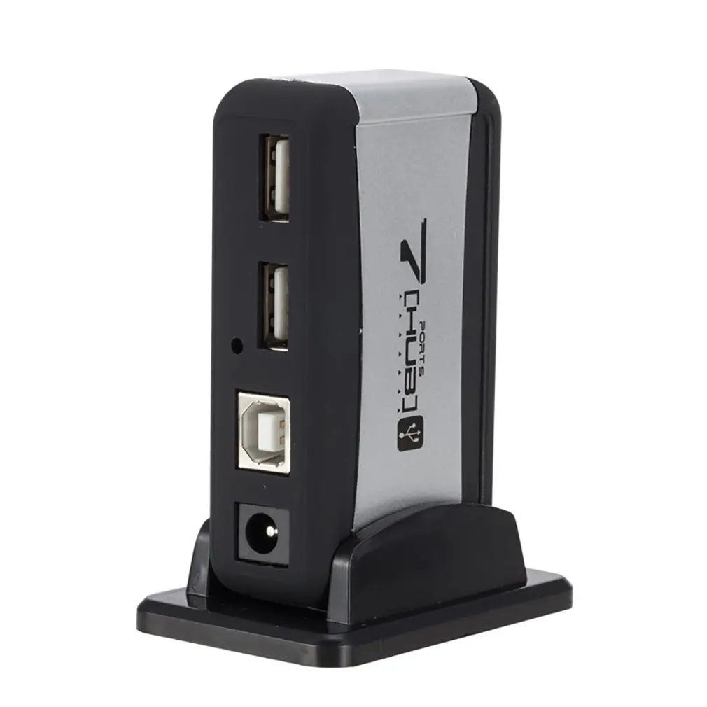 Vertical 7 ports Hub Distributor USB Hub with Base Power Supply External Splitter 480Mbps Plug Play Not Suit Mac OS X
Vertical 7 ports Hub Distributor USB Hub with Base Power Supply External Splitter 480Mbps Plug Play Not Suit Mac OS X