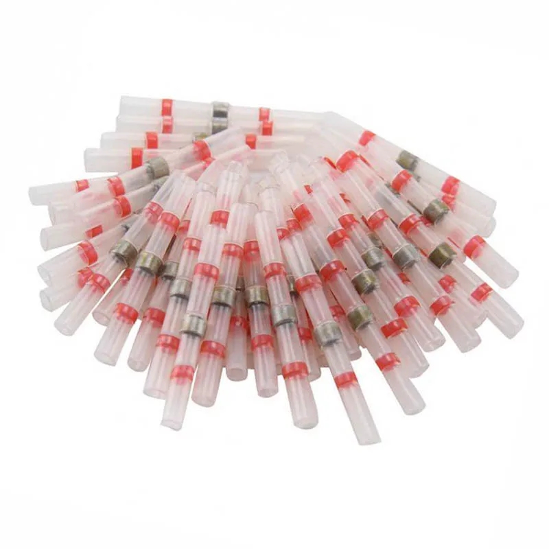 100PCS Heat Shrink Solder Sleeve Splice Connector Waterproof Red 22-18 AWG Heat Shrink Tubes Solder Sleeve Splice Connector
100PCS Heat Shrink Solder Sleeve Splice Connector Waterproof Red 22-18 AWG Heat Shrink Tubes Solder Sleeve Splice Connector