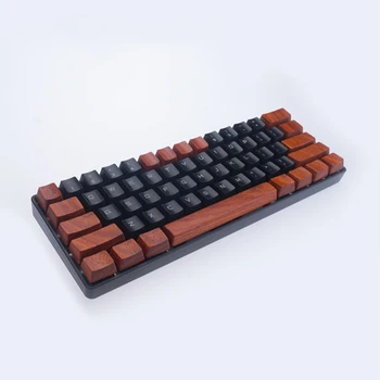 Solid Wood Keycaps For Cherry Mx Switch Mechanical Game Keyboard Keycaps Replacement DIY Decoration Wood Caps OEM No Backlight