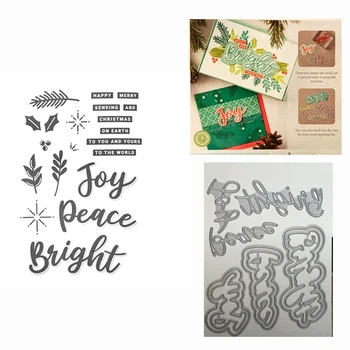 New 2020 Metal Cutting Dies and Scrapbooking For Paper Making Merry Peace Joy Embossing Frame Card Clear Stamps Stampin Up Set
New 2020 Metal Cutting Dies and Scrapbooking For Paper Making Merry Peace Joy Embossing Frame Card Clear Stamps Stampin Up Set