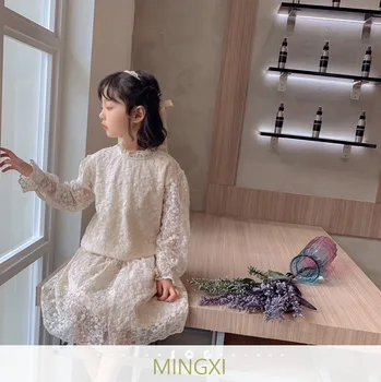 Children's clothing 2020 spring new children's suit girl pullover half skirt two-piece suit 
Children's clothing 2020 spring new children's suit girl pullover half skirt two-piece suit