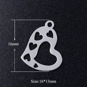 5pcs/lot Beautiful Heart Stainless Steel DIY Charms Wholesale DIY Pendants for Necklace Making High Polished OEM Charm Accepted 
5pcs/lot Beautiful Heart Stainless Steel DIY Charms Wholesale DIY Pendants for Necklace Making High Polished OEM Charm Accepted