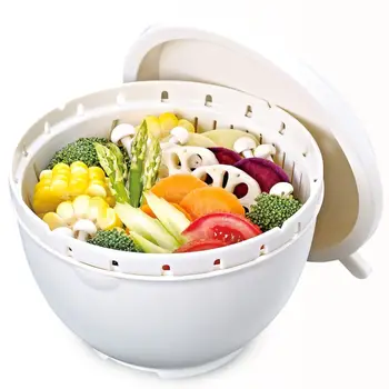 Fruit Vegetable Cutting Bowl Multifunctional Drain Bowl Salad Bowl Salad Machine
Fruit Vegetable Cutting Bowl Multifunctional Drain Bowl Salad Bowl Salad Machine