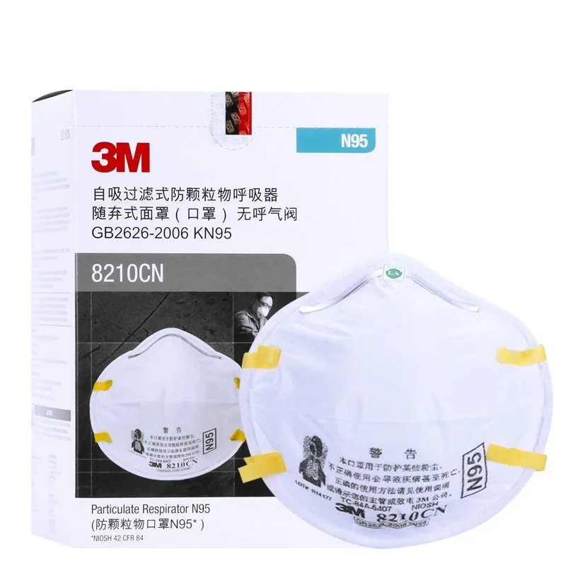 3M 8210 N95 Safety Protective Mask 20PCS/Box Dust Masks Anti-particles Anti-pm2.5 Anti Virus Mask X0101010
3M 8210 N95 Safety Protective Mask 20PCS/Box Dust Masks Anti-particles Anti-pm2.5 Anti Virus Mask X0101010