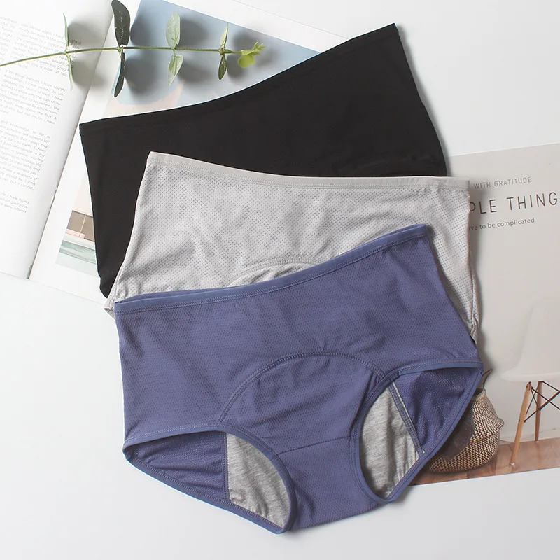Sale Prevent leakage Menstruation Panties High Waist Women Underwear Comfortable Soft Ventilation Elastic Briefs 3 PCS/Pack 
Sale Prevent leakage Menstruation Panties High Waist Women Underwear Comfortable Soft Ventilation Elastic Briefs 3 PCS/Pack
