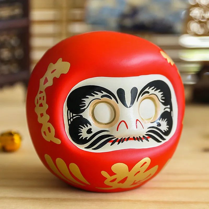 4 дюймовая японская керамическая кукла Дарума счастливый кот Фортуна орнамент