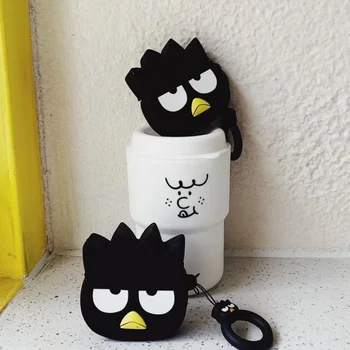 NEW Cute 3D cartoon Japanese black duck cover for Apple AirPods headset protective shell airpods Silicone case 
NEW Cute 3D cartoon Japanese black duck cover for Apple AirPods headset protective shell airpods Silicone case