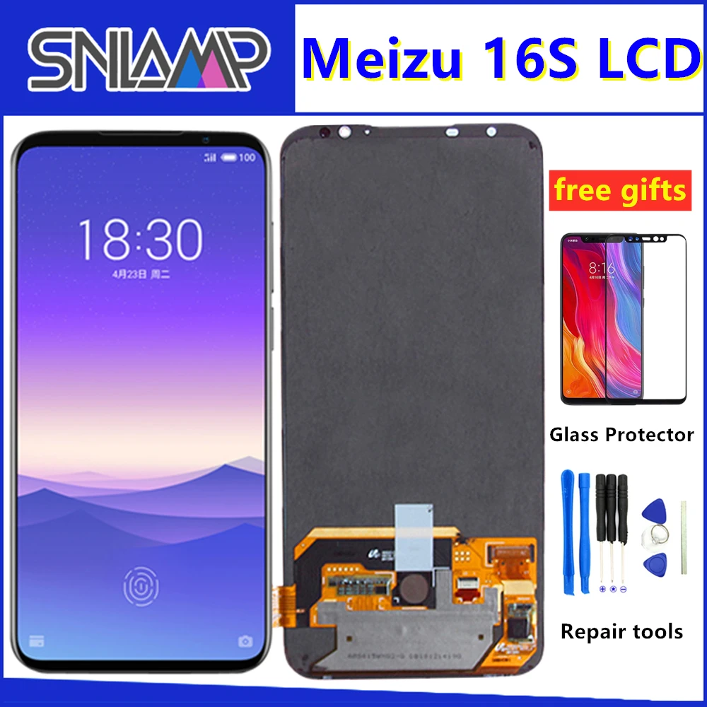 Original Super AMOLED 6.2" LCD For Meizu 16s Display Touch Screen Digitizer With Frame Snapdragon 855 FOR Meizu 16s LCD Screen
Original Super AMOLED 6.2" LCD For Meizu 16s Display Touch Screen Digitizer With Frame Snapdragon 855 FOR Meizu 16s LCD Screen