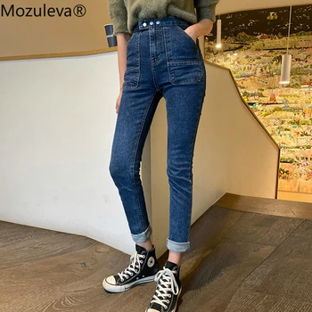 Mozuleva 2020 Stylish Denim Blue Jeans for Women High Waist Buttons Pockets Female Skinny Jeans Stretch Denim Pencil Pants femme
Mozuleva 2020 Stylish Denim Blue Jeans for Women High Waist Buttons Pockets Female Skinny Jeans Stretch Denim Pencil Pants femme