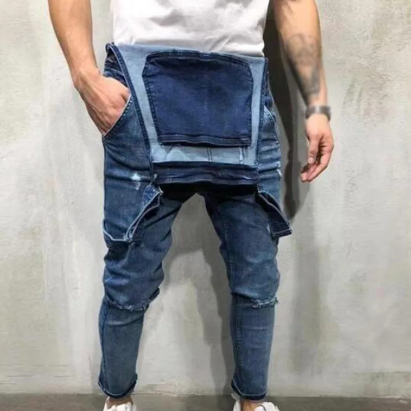 Men Jumpsuit Romper Party Summer Denim Adjustable Trouser Fashion Clubwear Skinny Pants Ripped
Men Jumpsuit Romper Party Summer Denim Adjustable Trouser Fashion Clubwear Skinny Pants Ripped