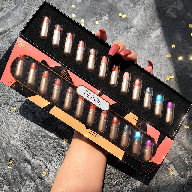 12PCS/LOT Capsule Bright Shimmer Eyeshadow Palette Glitter Metallic Pigment Eyeshadow Pallete Waterproof Makeup Palette Cosmetic
12PCS/LOT Capsule Bright Shimmer Eyeshadow Palette Glitter Metallic Pigment Eyeshadow Pallete Waterproof Makeup Palette Cosmetic