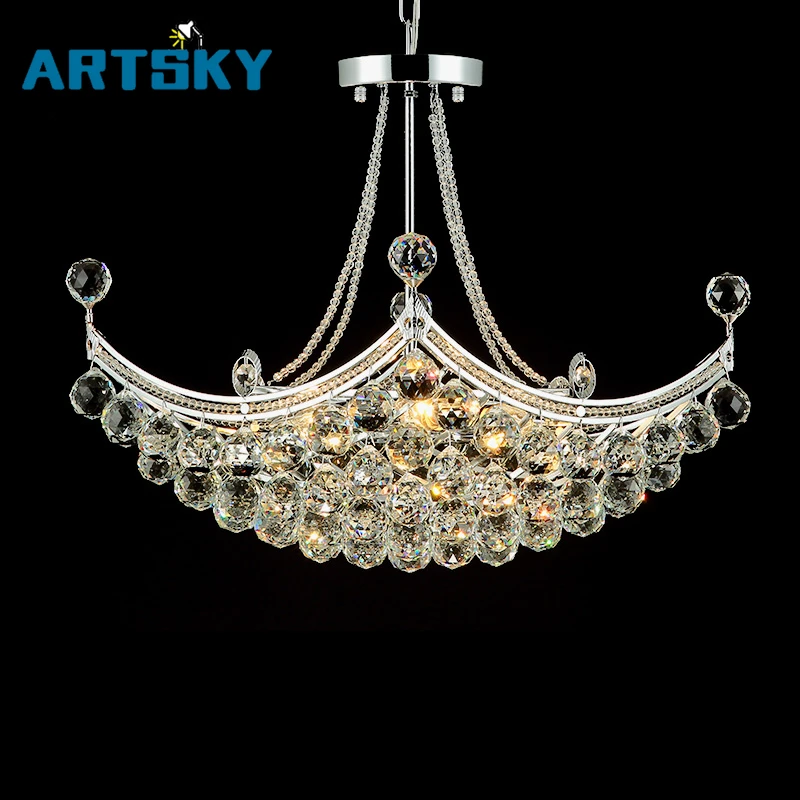 Modern Decorative Art Fine and Simple Crystal Chandelier Used for Bedroom Living Room Restaurant Lighting Decoration
Modern Decorative Art Fine and Simple Crystal Chandelier Used for Bedroom Living Room Restaurant Lighting Decoration