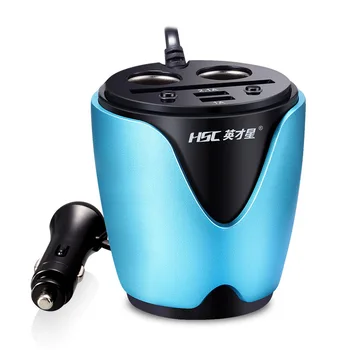 Talent Star Car Energy cup with switch Car Charger dual USB One drag two low matching version HSC-200
Talent Star Car Energy cup with switch Car Charger dual USB One drag two low matching version HSC-200