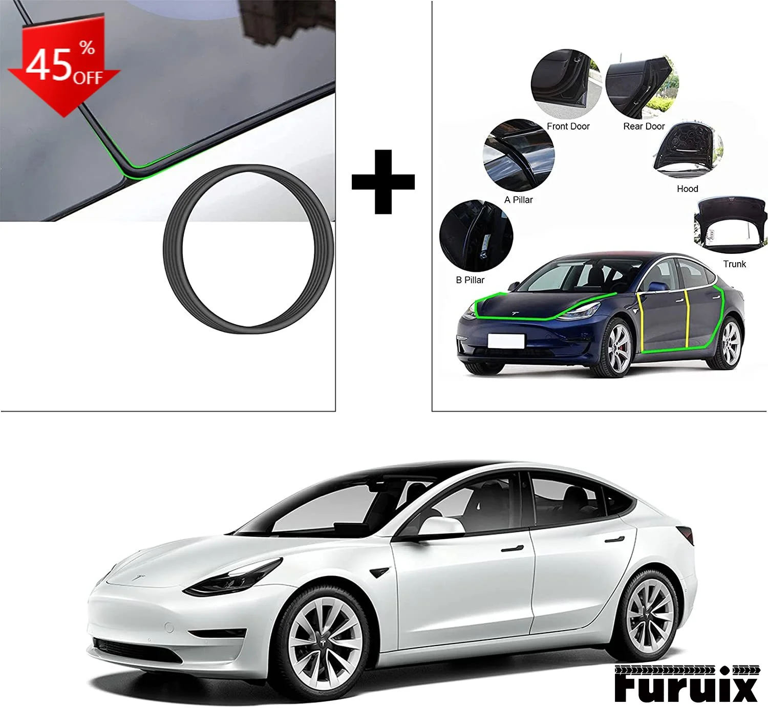 Weatherproof Rubber Edge of Automobile Sealing Strip, Suitable for Car Window and Door Protection and Sound Insulation
Weatherproof Rubber Edge of Automobile Sealing Strip, Suitable for Car Window and Door Protection and Sound Insulation