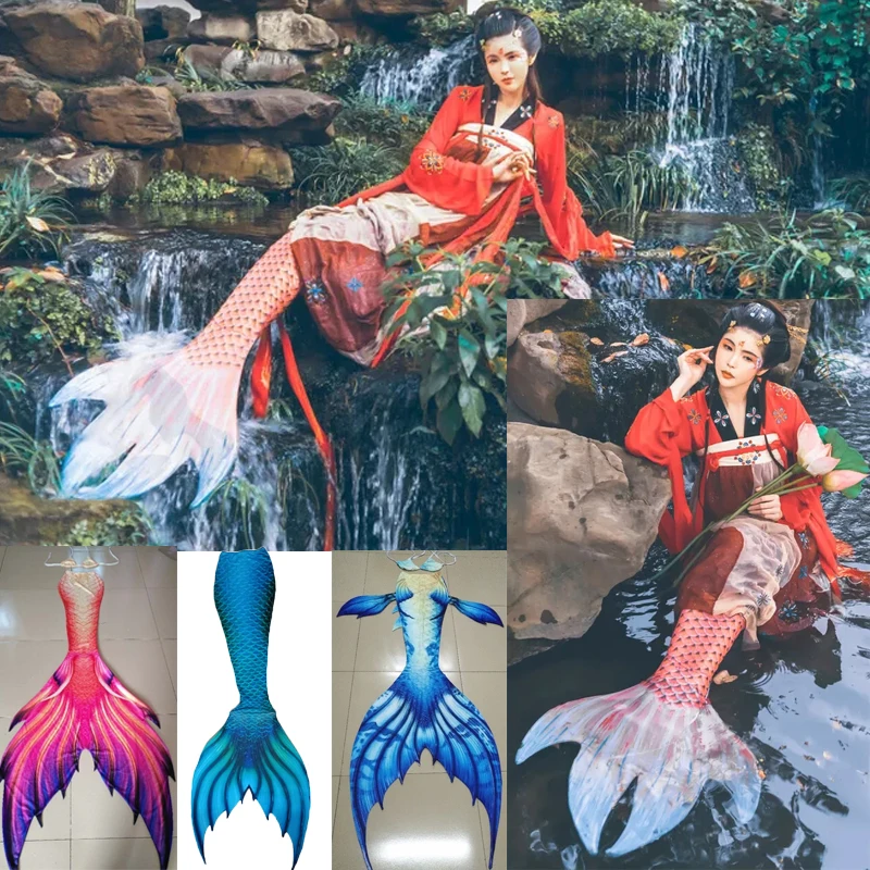 Adult Kids Mermaid Tail Cosplay Costumes for Swimming Swimsuit Tail and Fins Mermaid Tails With Monofin Customized New Swimmable
Adult Kids Mermaid Tail Cosplay Costumes for Swimming Swimsuit Tail and Fins Mermaid Tails With Monofin Customized New Swimmable