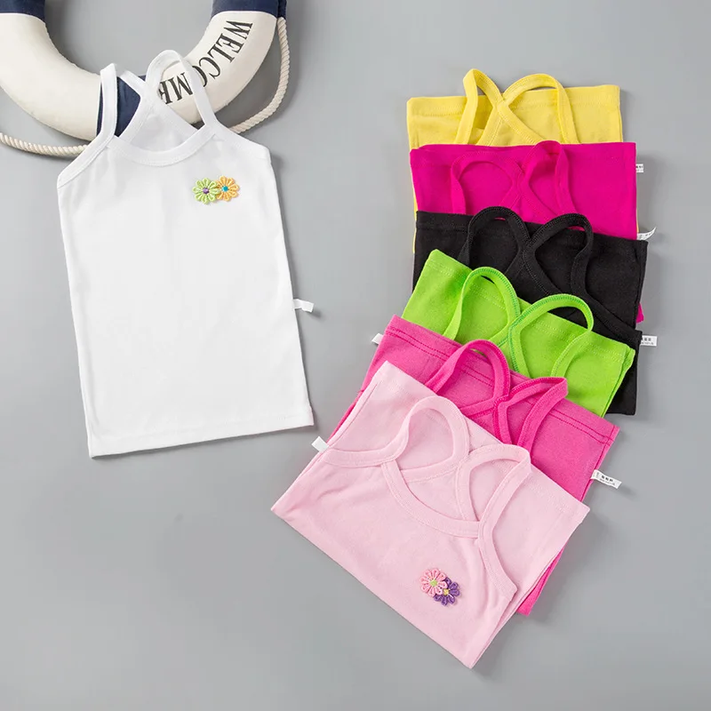 Summer Kids Clothes 2-12T Girls T Shirt Cotton Sleeveless Garment T Shirt For Girls Tops Tees Outwear Clothing girls vest
Summer Kids Clothes 2-12T Girls T Shirt Cotton Sleeveless Garment T Shirt For Girls Tops Tees Outwear Clothing girls vest