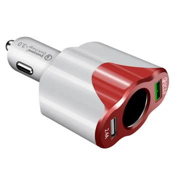 QC3.0 2.4A Electric Auto Accessories Led Dual Socket Interior Small Cell Phone Fast Charge Portable USB Car Charger Adapter
QC3.0 2.4A Electric Auto Accessories Led Dual Socket Interior Small Cell Phone Fast Charge Portable USB Car Charger Adapter
