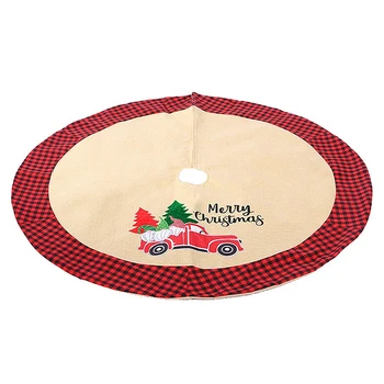 1 Pcs Christmas Tree Skirt Red and Black Trim Car Pattern Xmas Tree Holiday Decorations
1 Pcs Christmas Tree Skirt Red and Black Trim Car Pattern Xmas Tree Holiday Decorations
